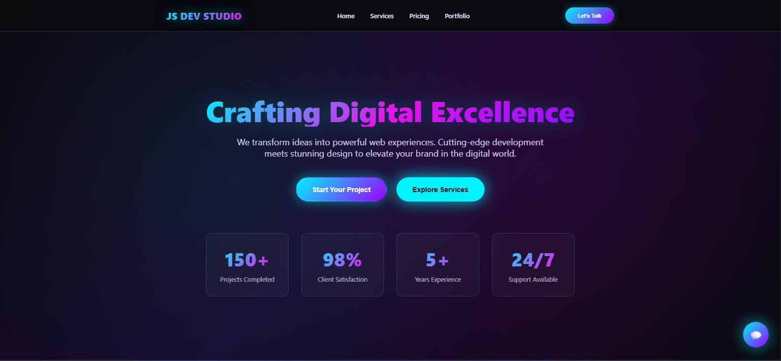 Landing Page Screenshot
